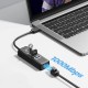 Orico PW3UR25-U3 USB Hub 4-Port 3x USB-A 3.0 1x RJ45 2.5G Ethernet 0.5m - Black