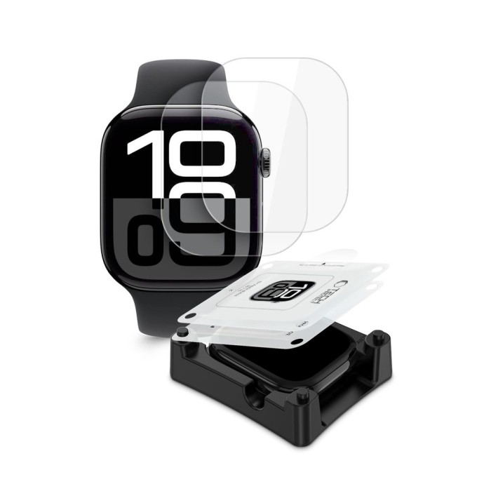 Tech-Protect Supreme Hydrogel Film Set 2-pack for Apple Watch 10 46 mm - transparent