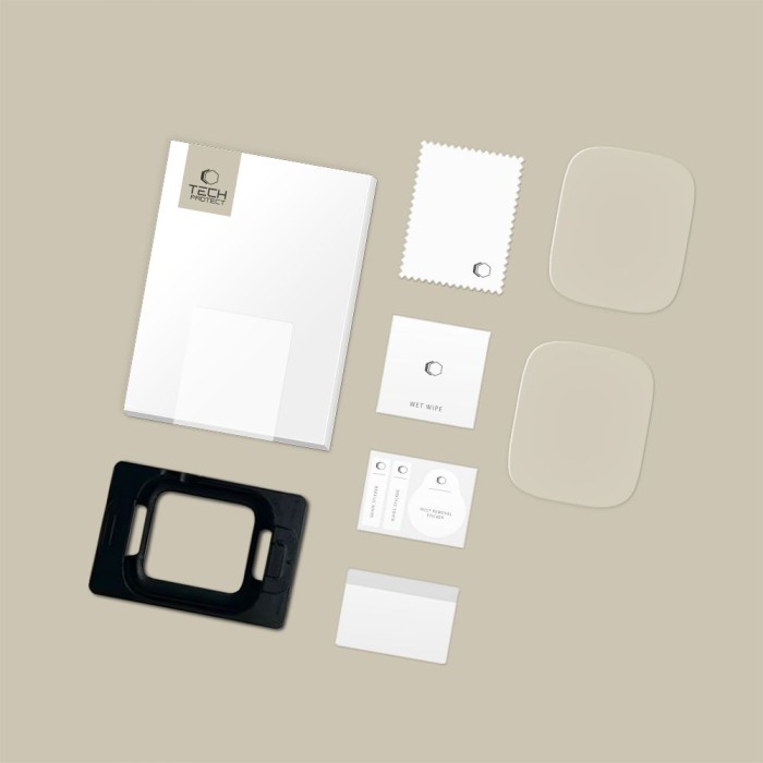 Tech-Protect Supreme Hydrogel Film Set 2-pack for Apple Watch 10 46 mm - transparent