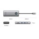 Orico PW11 8in1 USB-C Docking Station 2x USB-A 3.0 1x USB-C PD 100W 1x HDMI 4K 60Hz 1x microSD/SD 1x RJ45 Gigabit Ethernet 1x Audio 3.5mm - Gray