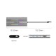 Orico XCR 12in1 RGB USB-C Docking Station 3x USB-A USB-C PD 100W HDMI 4K VGA RJ45 Gigabit SD and microSD Card Reader - Silver