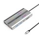 Orico XCR 12in1 RGB USB-C Docking Station 3x USB-A USB-C PD 100W HDMI 4K VGA RJ45 Gigabit SD and microSD Card Reader - Silver