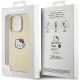 Hello Kitty Leather Kitty Head MagSafe case for iPhone 13 Pro / 13 - gold