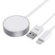 Tech-Protect UltraBoost 2in1 Magnetic Charger with USB-C / Lightning Cables for Apple Watch 1.5m - White