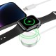 Tech-Protect UltraBoost 2in1 Magnetic Charger with USB-C / Lightning Cables for Apple Watch 1.5m - White