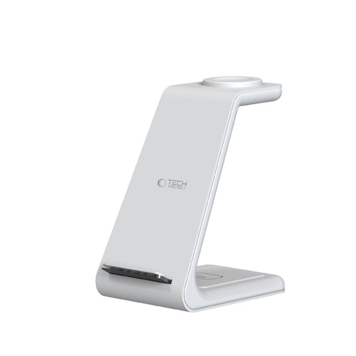 Tech-Protect QI15W-A36 3in1 Charging Station for Apple - White