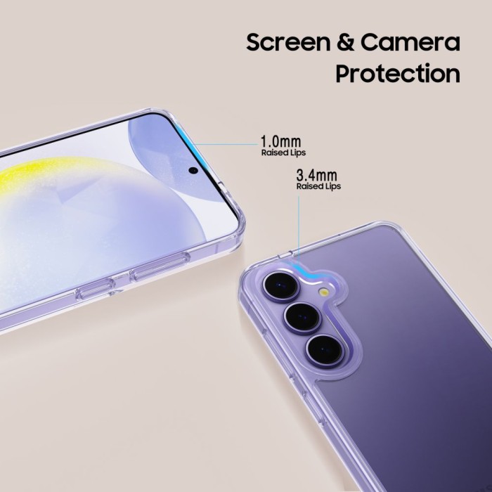 Tech-Protect Flexair Hybrid Case for Samsung Galaxy S25 - Transparent