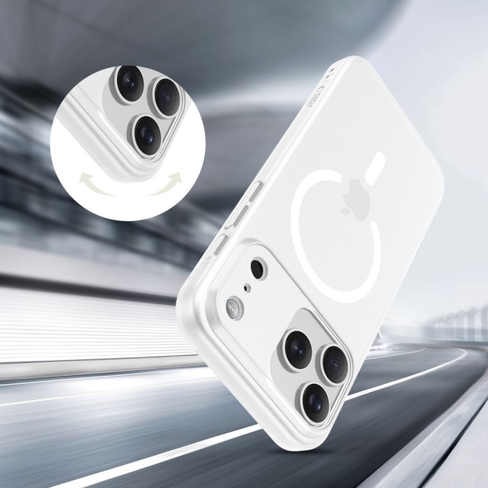 Tech-Protect MagSlim MagSafe Case for iPhone 17 Pro - Matte White