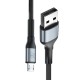 3mk Hyper Cable N-SERIES USB-A / MicroUSB 1m 5V/2.4A 12W / black