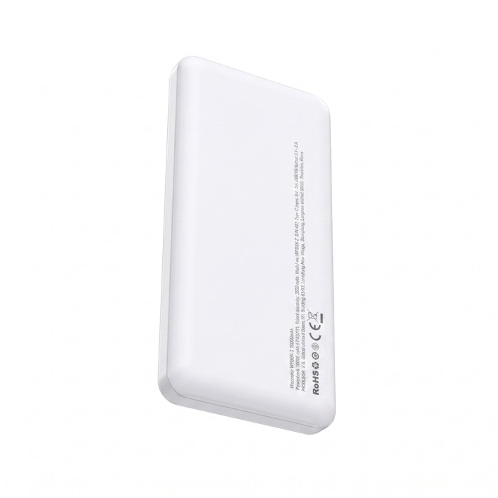 Powerbank Wozinsky Wpower WPBBK-3 10000 mAh 10W 2x USB-A 2A - white
