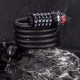 Rockbros RKS531 bike lock with 5-digit code, steel cable, 180 cm, with LED lighting - black