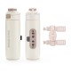 Rockbros S550H-1 700 ml Thermal Bottle with Magnetic Holder and Mounting Strap - Beige