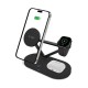 Tech-Protect QI15W-A41 3in1 Wireless Charger with MagSafe for Apple Devices - Black