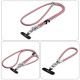 Tech-Protect C10S Crossbody Phone Lanyard (114 cm) + Wrist Strap (31 cm) - Pink Titanium