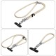 Tech-Protect C10S Crossbody Phone Lanyard (114 cm) + Wrist Strap (31 cm) - Beige Titanium