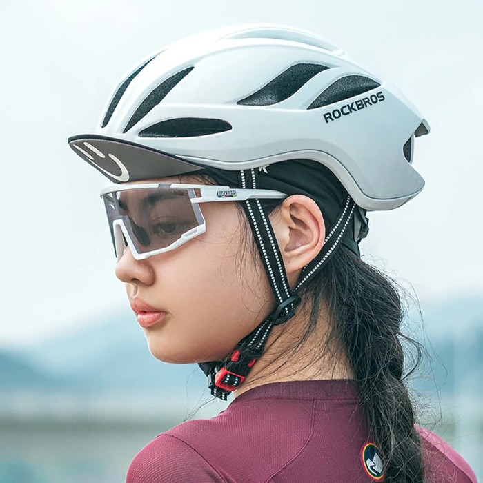 Rockbros SP258 ROAD TO SKY Photochromic Cycling Glasses - White