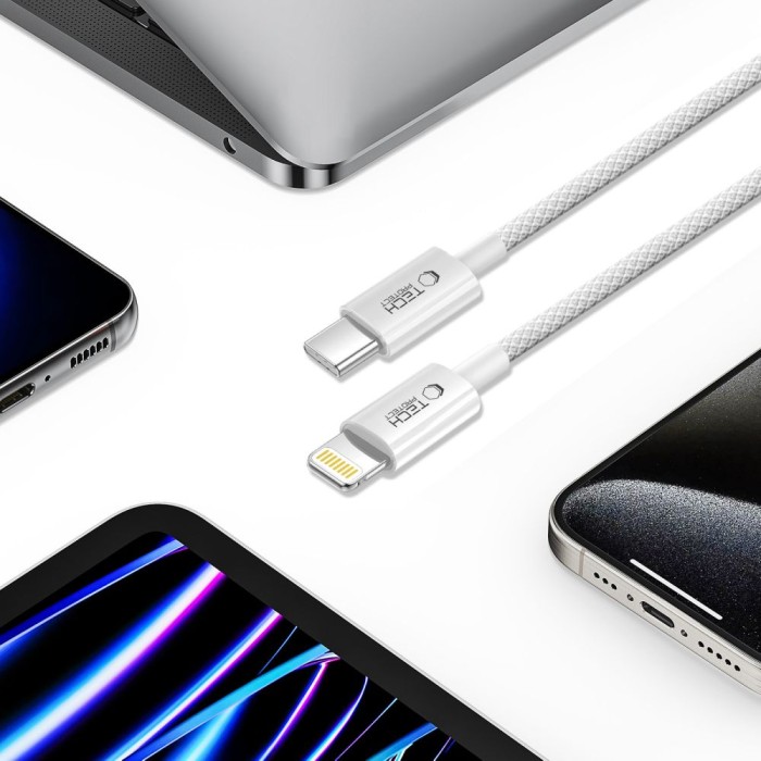 Tech-Protect UltraBoost USB-C / Lightning PD27W/3A cable 200 cm - gray