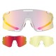 Rockbros SP338 ROAD TO SKY Cycling Glasses with Interchangeable Lenses - Cream