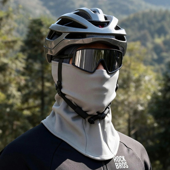 Rockbros LF25949 Elastic Velvet Balaclava - Gray