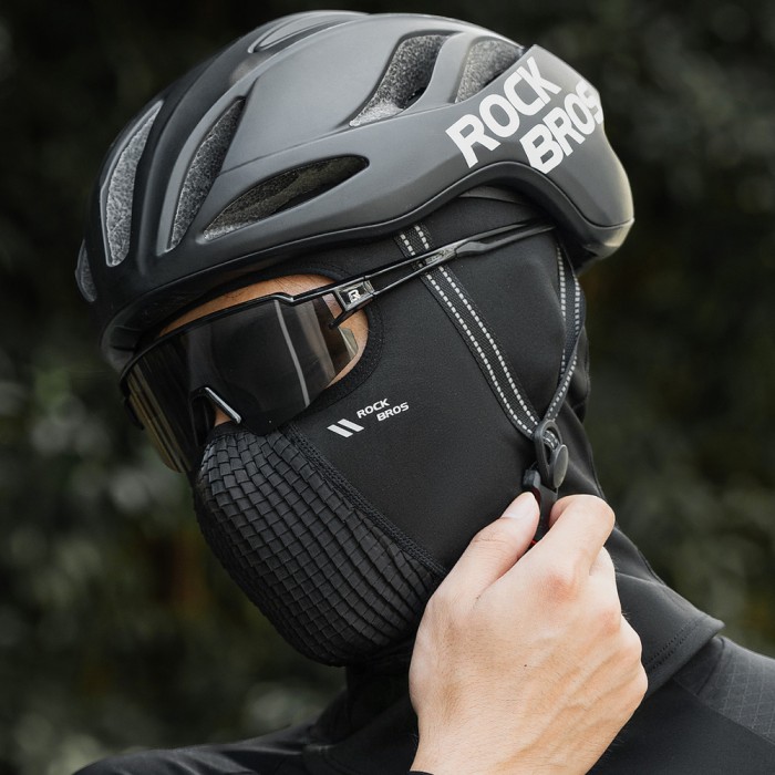 Rockbros LF25699 Fleece Bicycle Balaclava - Black