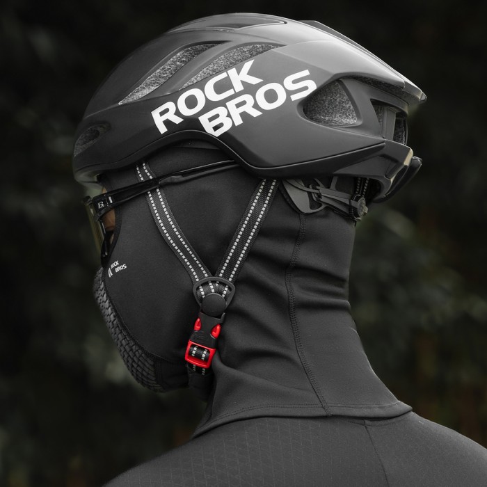 Rockbros LF25699 Fleece Bicycle Balaclava - Black