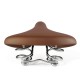 Rockbros 6800S retro comfort bicycle saddle - brown