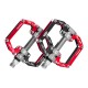 Rockbros 2010-12SBKR Aluminum Bicycle Pedals with Sealed Bearings - Black and Red