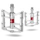 Rockbros JT410 4.10 4 Bearing Bicycle Pedals - Silver