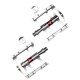 Rockbros JT410 4.10 4 Bearing Bicycle Pedals - Silver