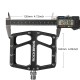 Rockbros K399-BK Wide Platform Bicycle Pedals - Black