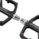 Rockbros K371 Reflective Aluminum Bicycle Pedals with Sealed Bearings - Black