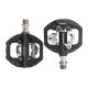 Rockbros M108 Nylon Half-Lock Double-Sided Bicycle Pedals - Black