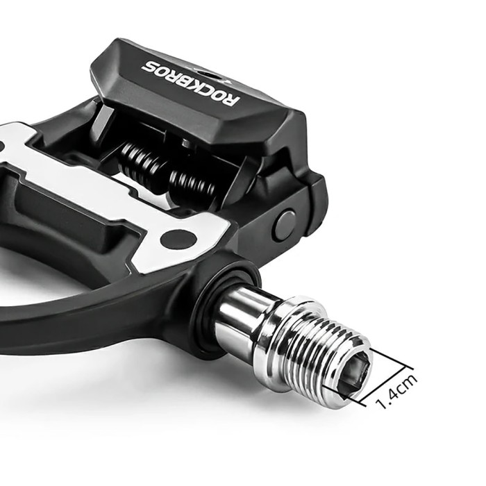 Rockbros P602 bicycle pedals SPD-SL system - black