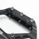 Rockbros C700 Reflective Aluminum Platform Bicycle Pedals - Black