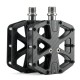 Rockbros C525 Carbon Fiber Platform Bike Pedals - Black