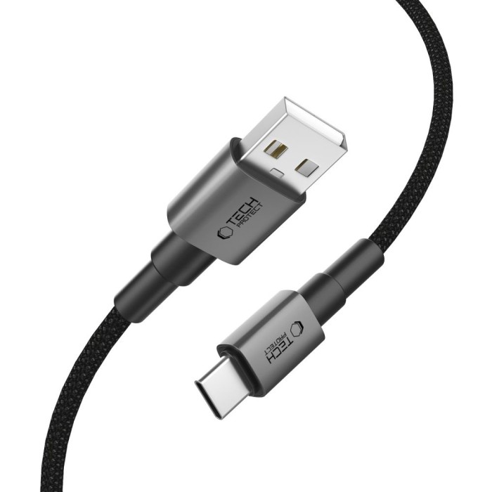 Tech-Protect UltraBoost DNA USB-A / USB-C Cable 15W/3A 100cm - Gray