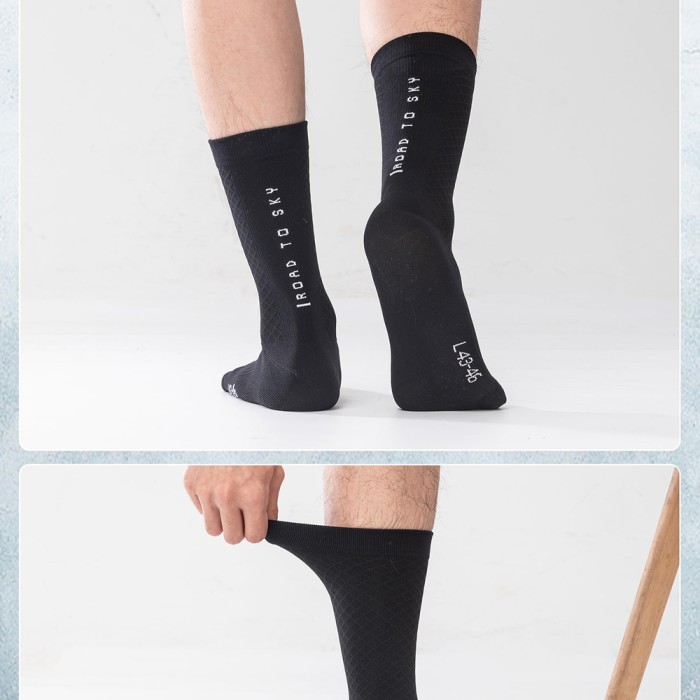 Rockbros 49210016001 ROAD TO SKY Cycling Socks 36-38 cm - Black