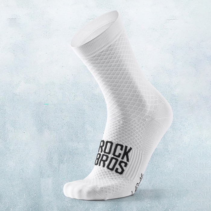 Rockbros 49210016001 ROAD TO SKY Cycling Socks 39-42 cm - White