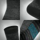 Rockbros 490025001 ROAD TO SKY Cycling Socks 36-38 cm - Black