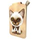 Nimmy New Big-Eye Cute Pets 2.0 Cat Magnetic Wallet with Phone Stand - Brown
