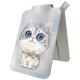 Nimmy New Big-Eye Cute Pets 2.0 Cat Magnetic Wallet with Phone Stand - Gray