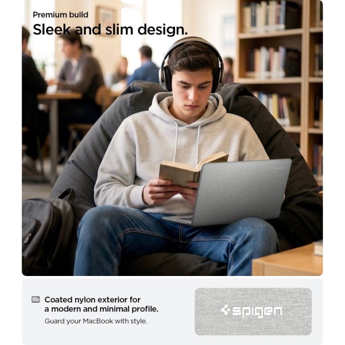 Spigen Urban Fit Case for MacBook Air 15" 2023 / 2024 / 2025 / 2026 - Gray