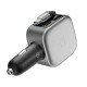 Cuktech CC903P 100W Car Charger with Display and 70cm Retractable USB-C Cable - Gray