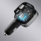 Cuktech CC903P 100W Car Charger with Display and 70cm Retractable USB-C Cable - Gray