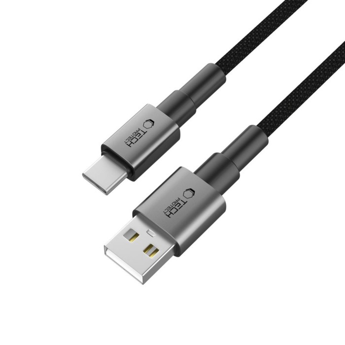 Tech-Protect UltraBoost DNA USB-A / USB-C Cable 15W/3A 200cm - Gray