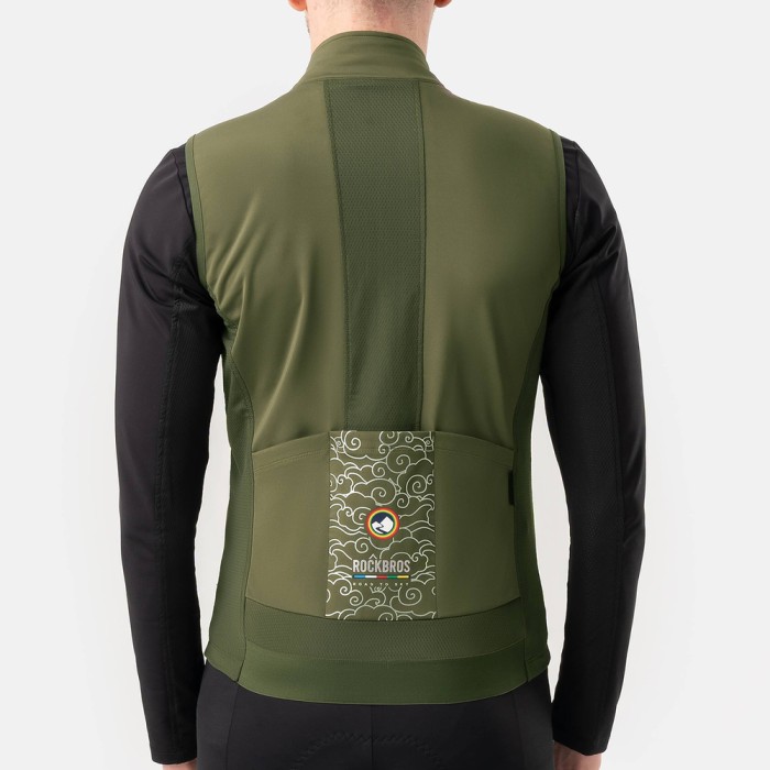 Rockbros TLMJ002 ROAD TO SKY insulated windproof vest M - green