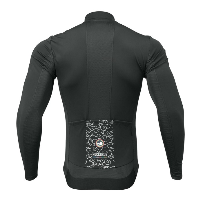 Rockbros TLWT001 ROAD TO SKY windproof insulated cycling jersey M - black