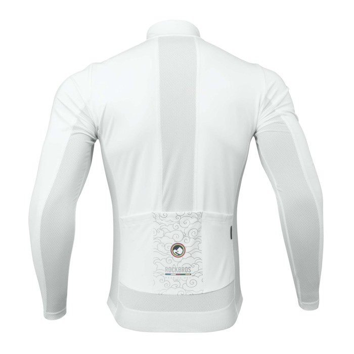 Rockbros TLWT001 ROAD TO SKY Windproof Insulated Cycling Jersey L - White
