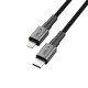 Tech-Protect Ultraboost DNA USB-C / Lightning PD27W/3A cable 200 cm - gray