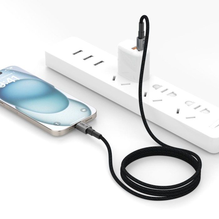 Tech-Protect Ultraboost DNA USB-C / Lightning PD27W/3A cable 200 cm - gray